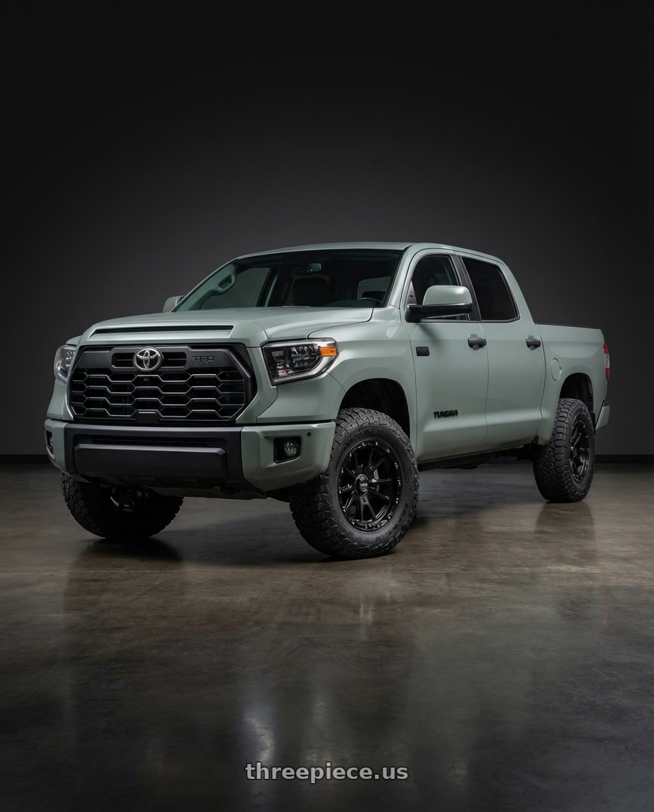 2018 Toyota Tundra with KMC KM100 SYNC 5X150 20X9 +18 SATIN BLACK wheels