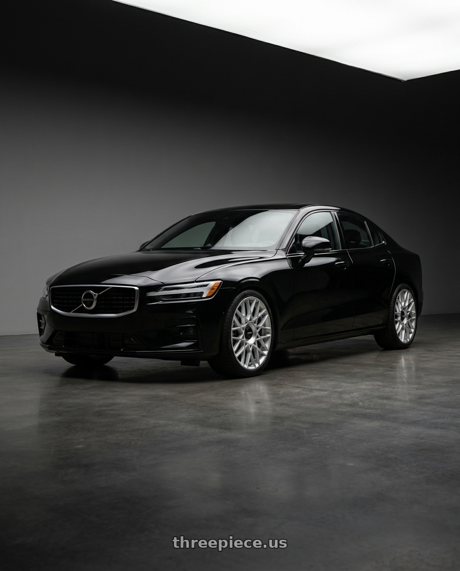 2020 Volvo S60 T6 R-Design with Rotiform 1PC R167 BLQ-C BLANK 19X8.5 +35 SILVER wheels