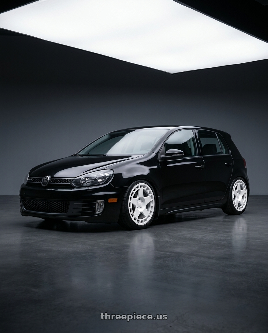 2012 Golf TDI with fifteen52 TURBOMAC 5x114.3 18x8.5 +30 RALLY WHITE (GLOSS WHITE) wheels
