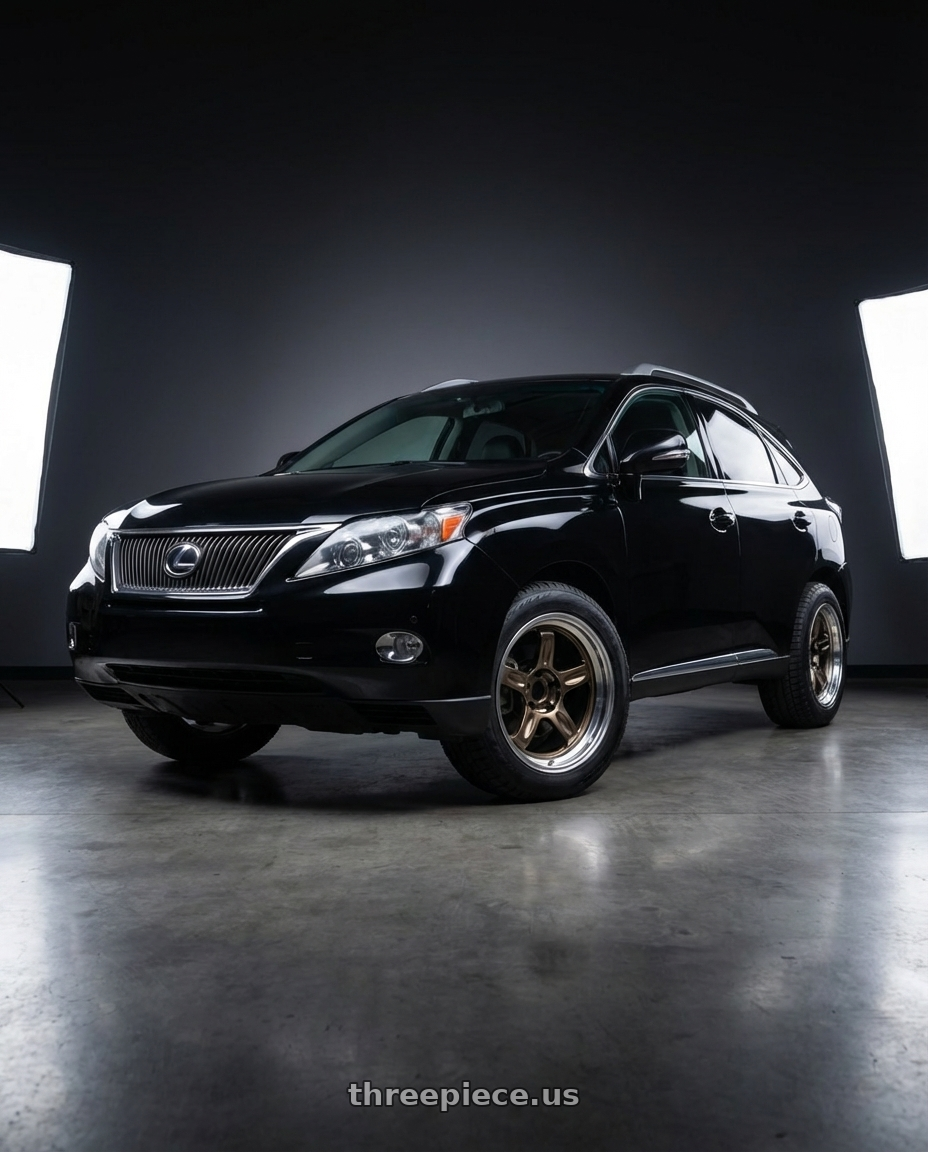 2011 Lexus RX350 with Volk Racing 21C SPEC-SR 5x114.3 18x9.5 +20 SHINING BRONZE METAL wheels