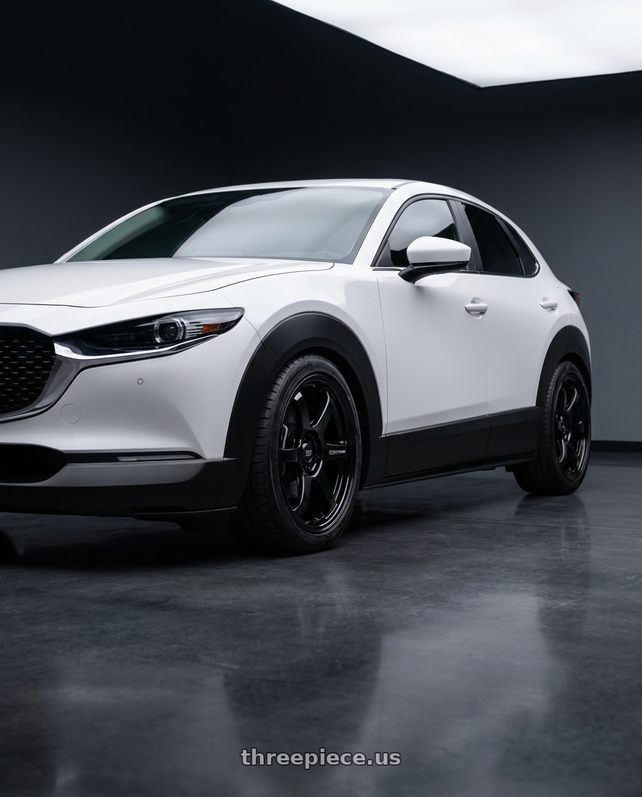 2024 Mazda CX-30 with Enkei PF06 5x114.3 18x9.5+40 Black Machined wheels