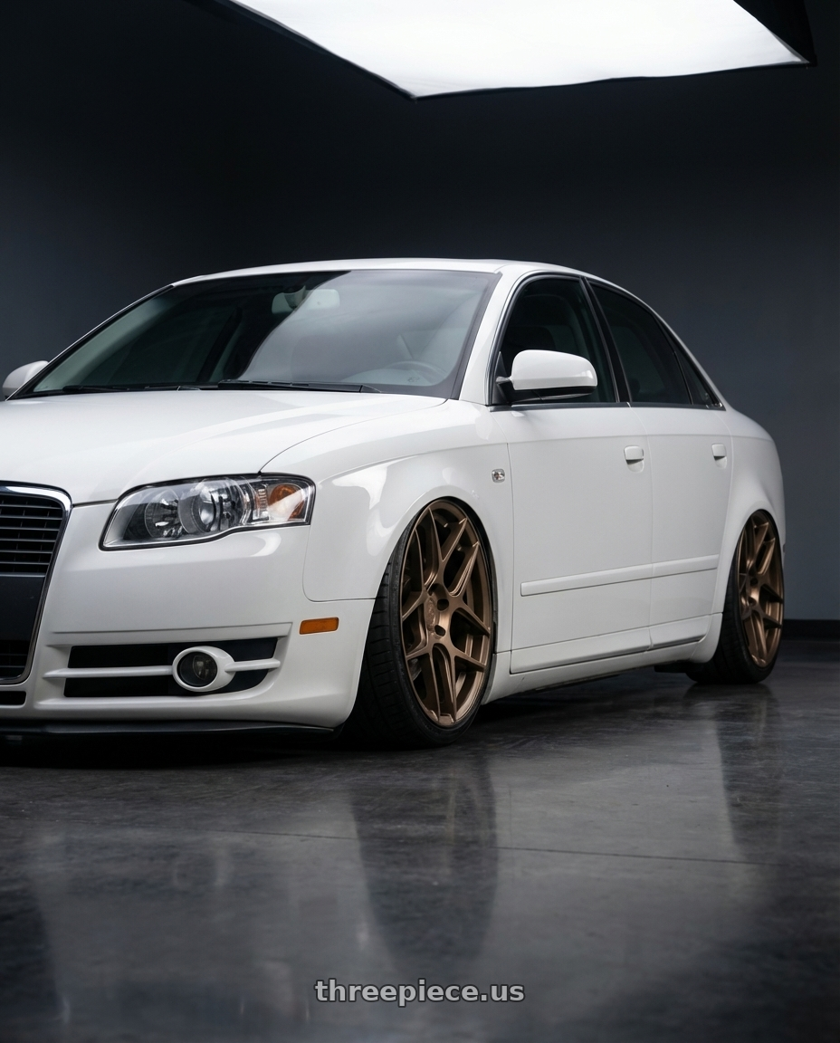 2010 Audi A4 B7 with Aodhan AFF2 5x112 19x9.5+35 Matte Bronze wheels