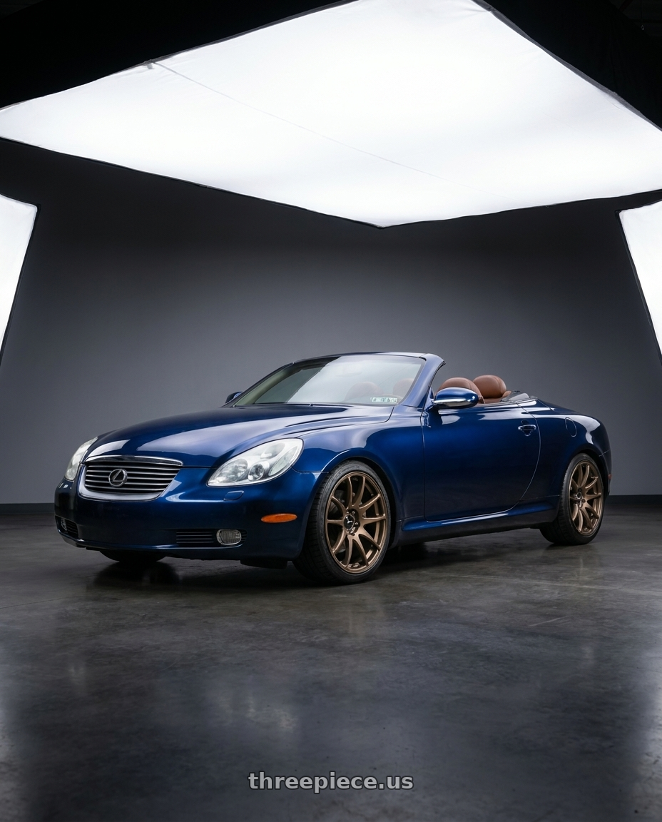 2004 Lexus SC430 with Vors TR4 5x114.3 18x9.5 +35 Bronze wheels