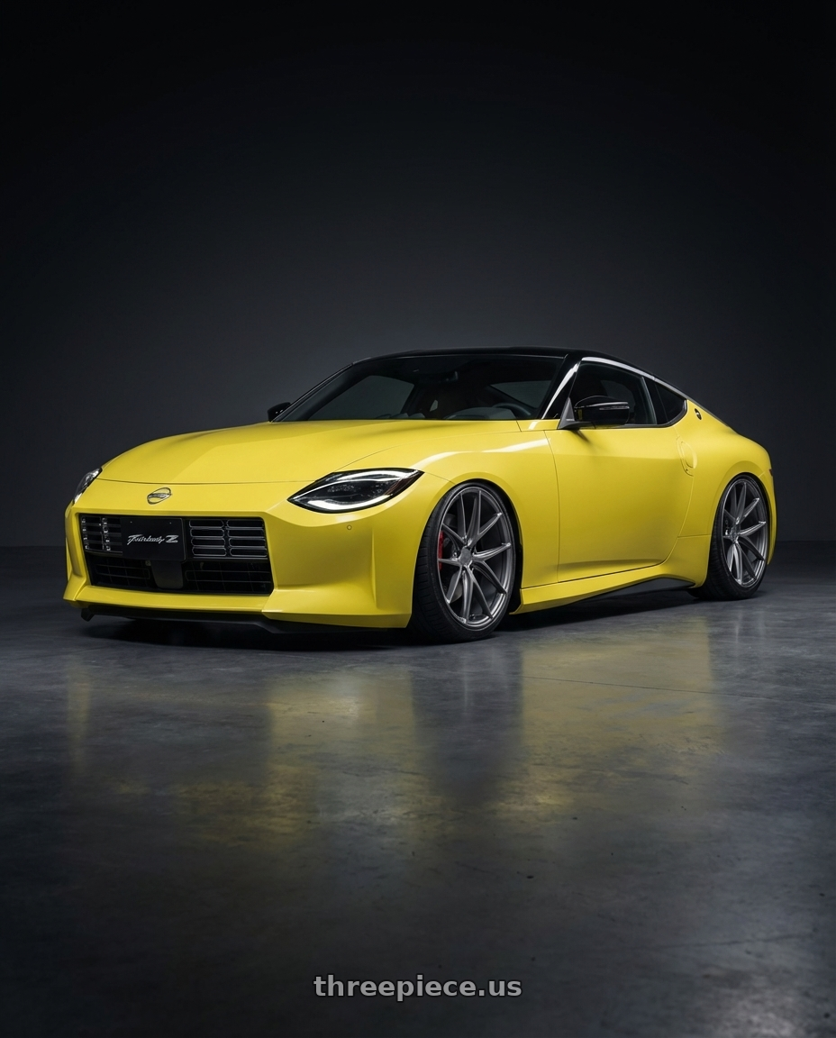 2024 Nissan Z with Niche 1PC M116 MISANO 5X114.3 19X8.5 +33 MATTE GUN METAL wheels