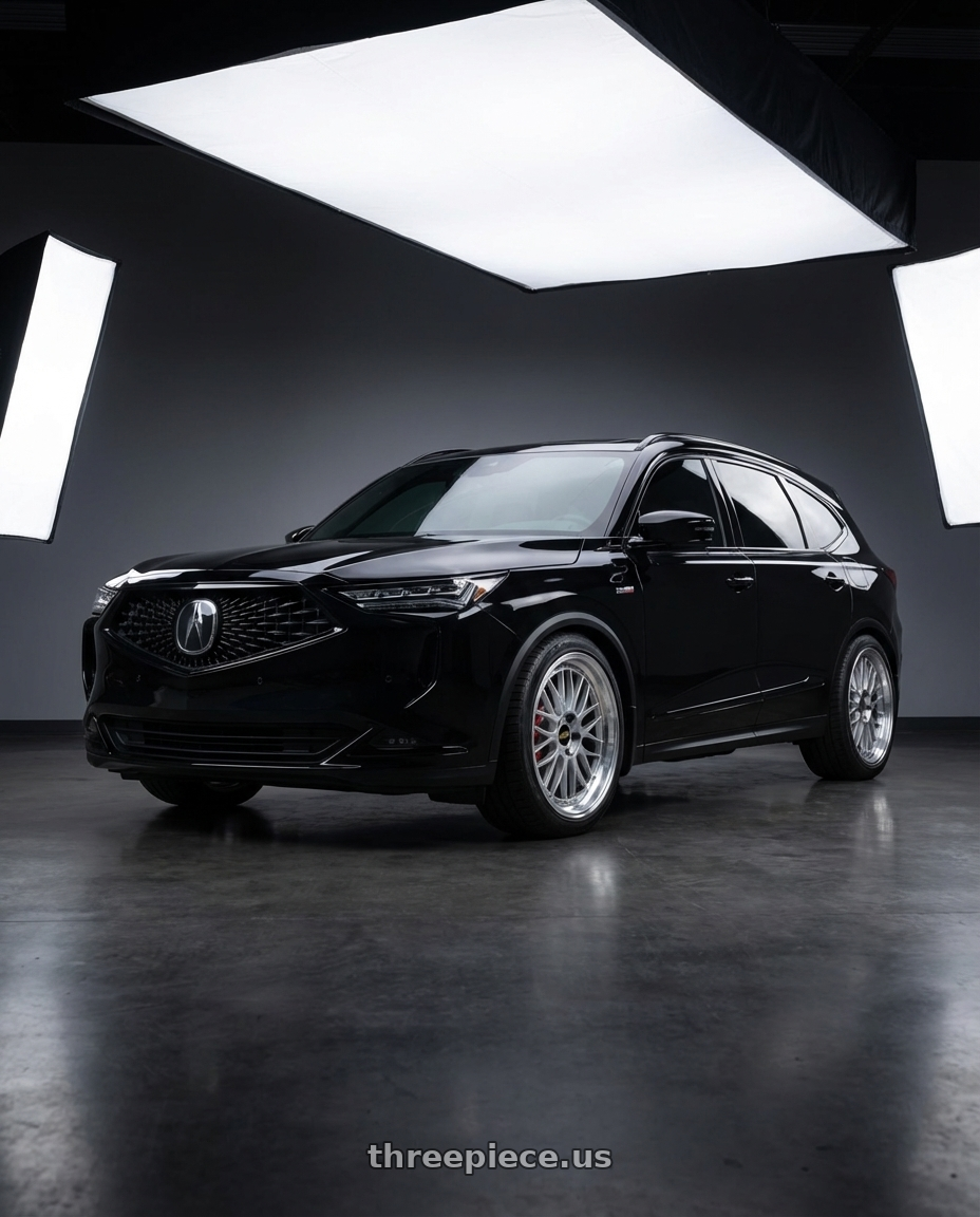 2026 Acura MDX with BBS LM 5x120 21x10.0+38 Diamond Silver wheels