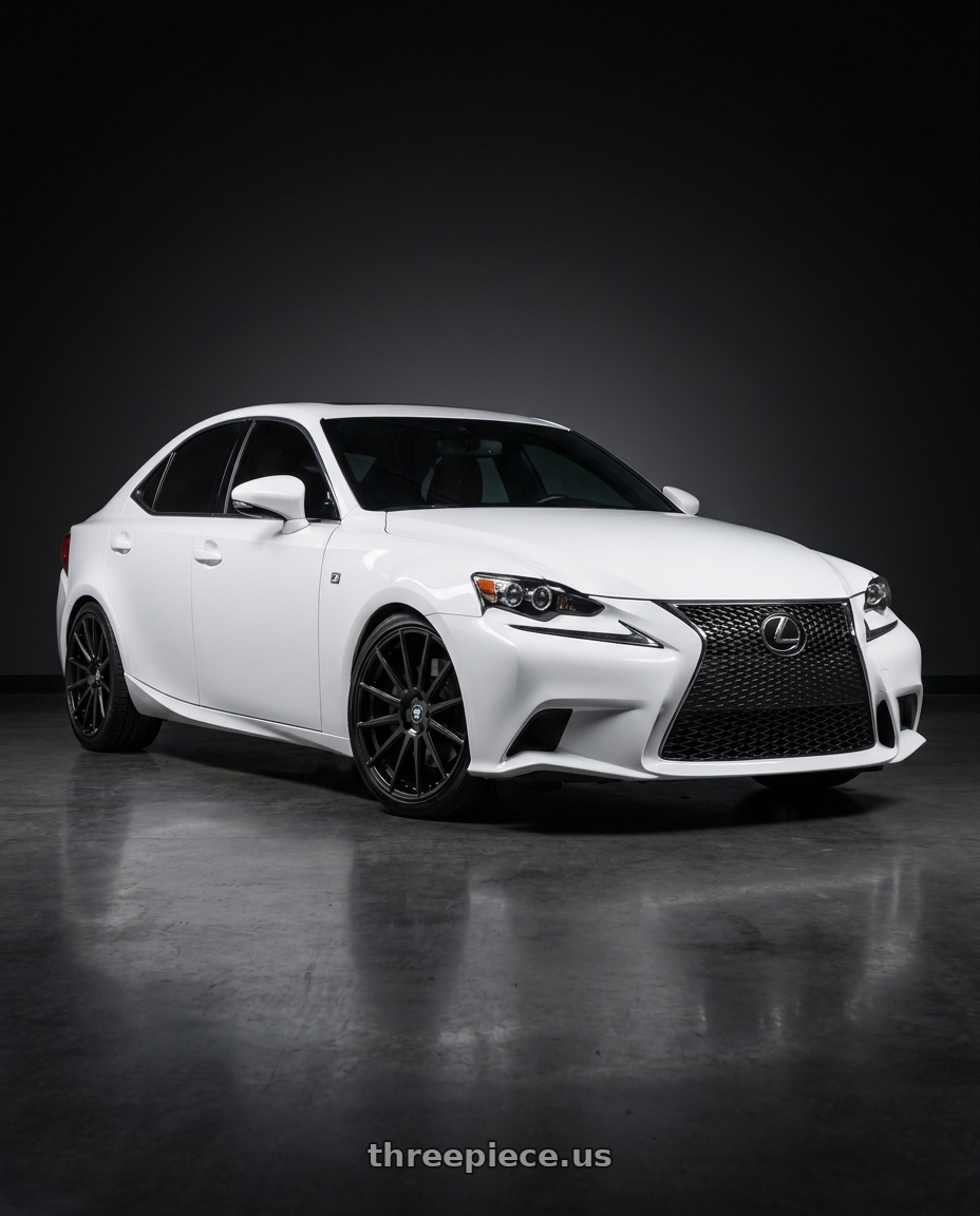 2016 Lexus is200T F-Sport with TOUREN TR92 3292 5x114.3 18x8 +35 GLOSS BLACK wheels
