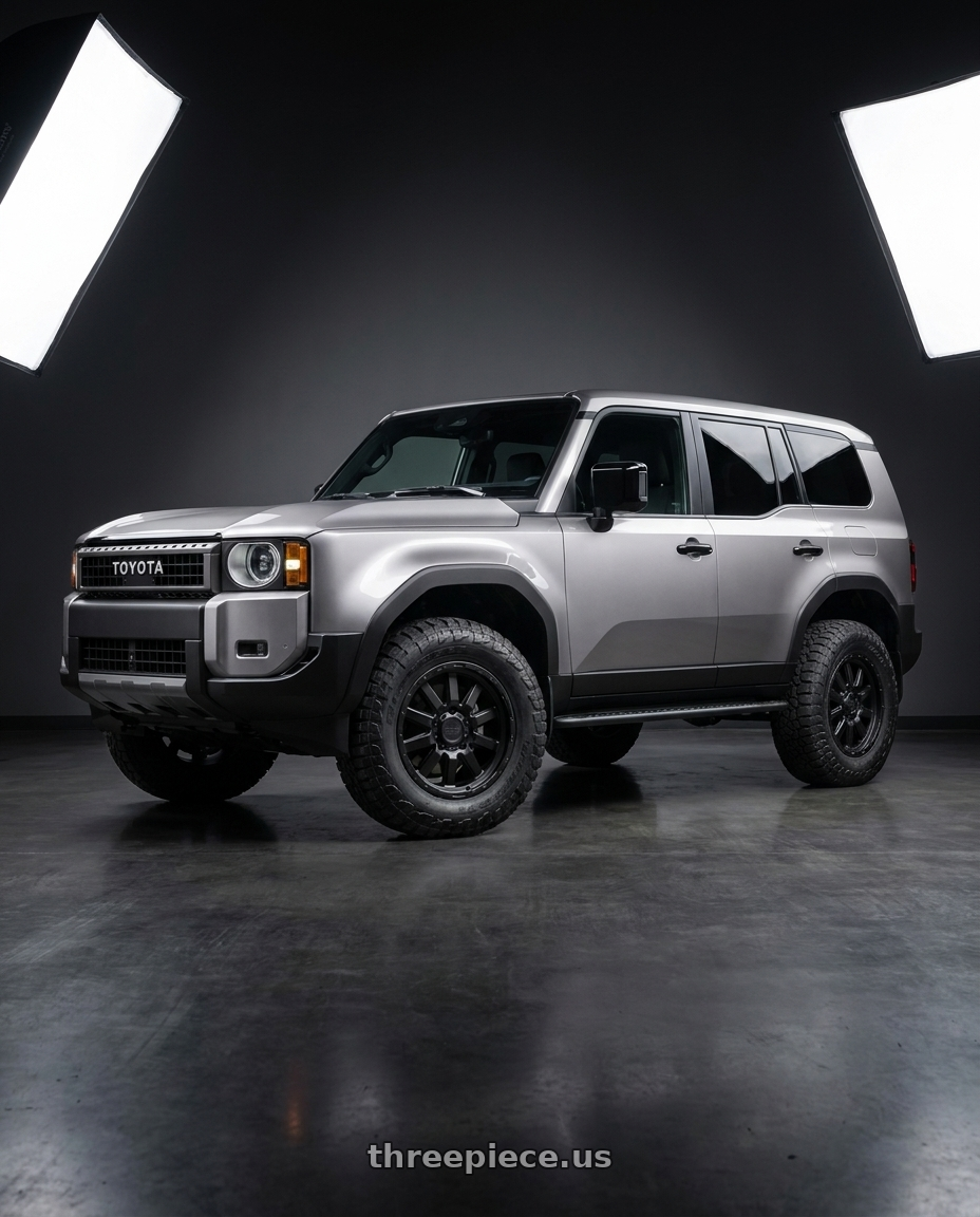 2026 Toyota Land Cruiser with Black Rhino EXCURSION 6X139.7 18X8 +35 MATTE BLACK wheels