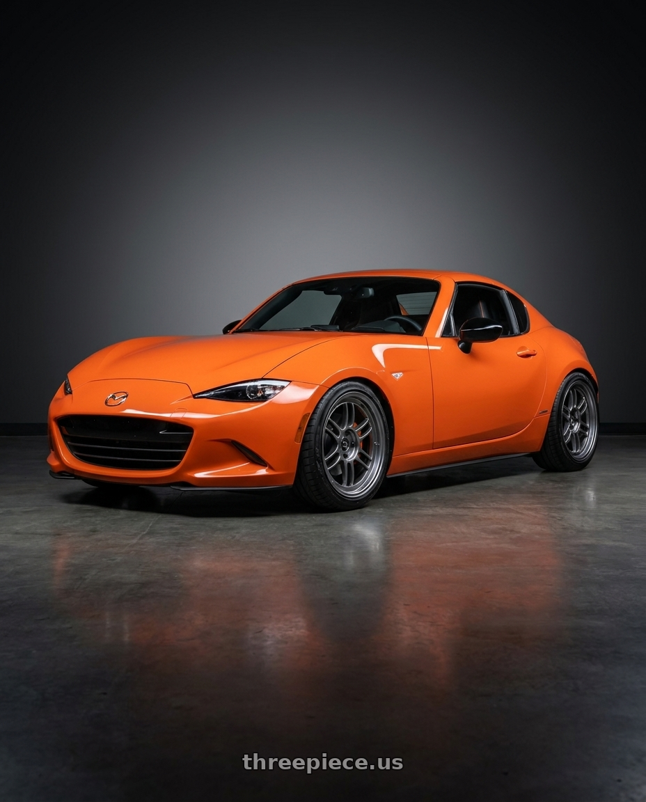 2019 mazda mx5 rf 30th anniversary with Enkei RPF1 5x100 17x9+35 SBC wheels