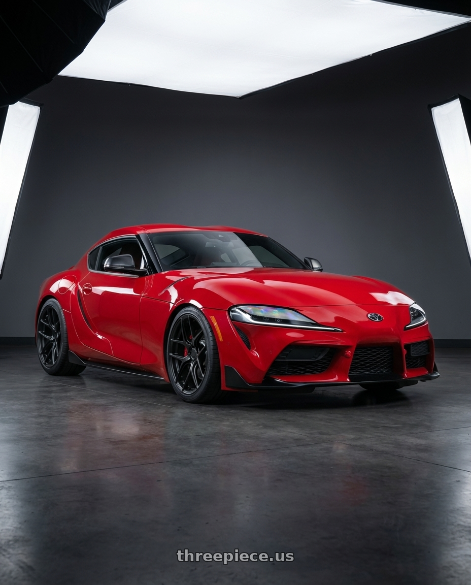 2023 Toyota GR Supra with Aodhan AFF2 5x112 19x8.5+35 Matte Black wheels