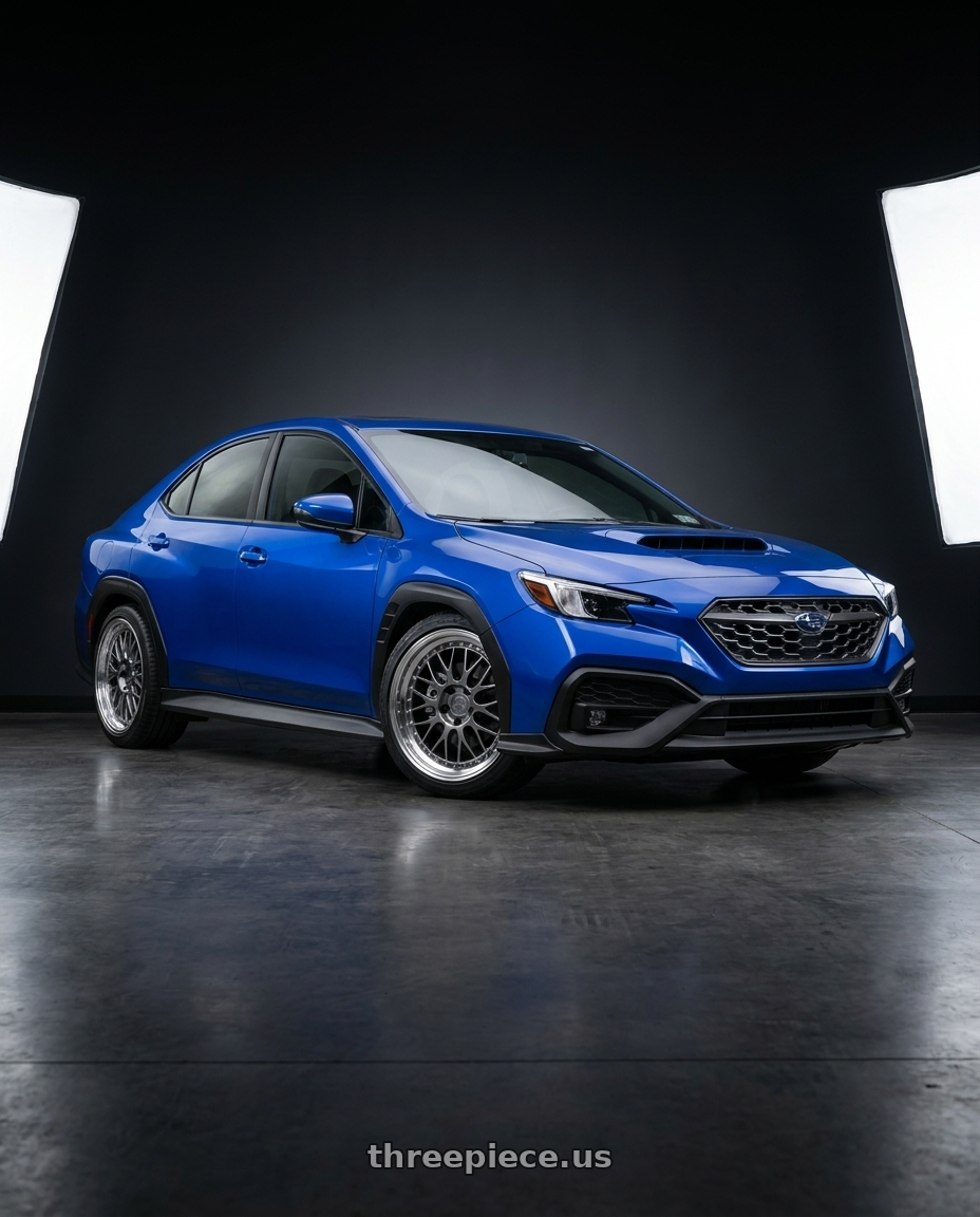 2023 Subaru WRX with Aodhan AH02 5x114.3 19x11+22 Hyper Black w/ Machined Lip wheels