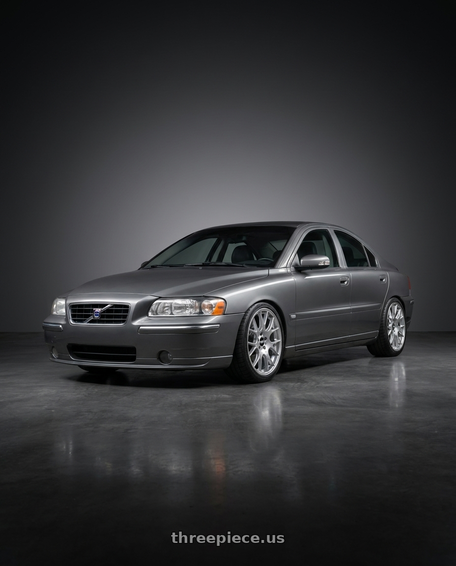 2008 Volvo s60 2.0T with BBS CH-R 5x130 19x11 +56 Brilliant Silver Polished Rim Protector wheels