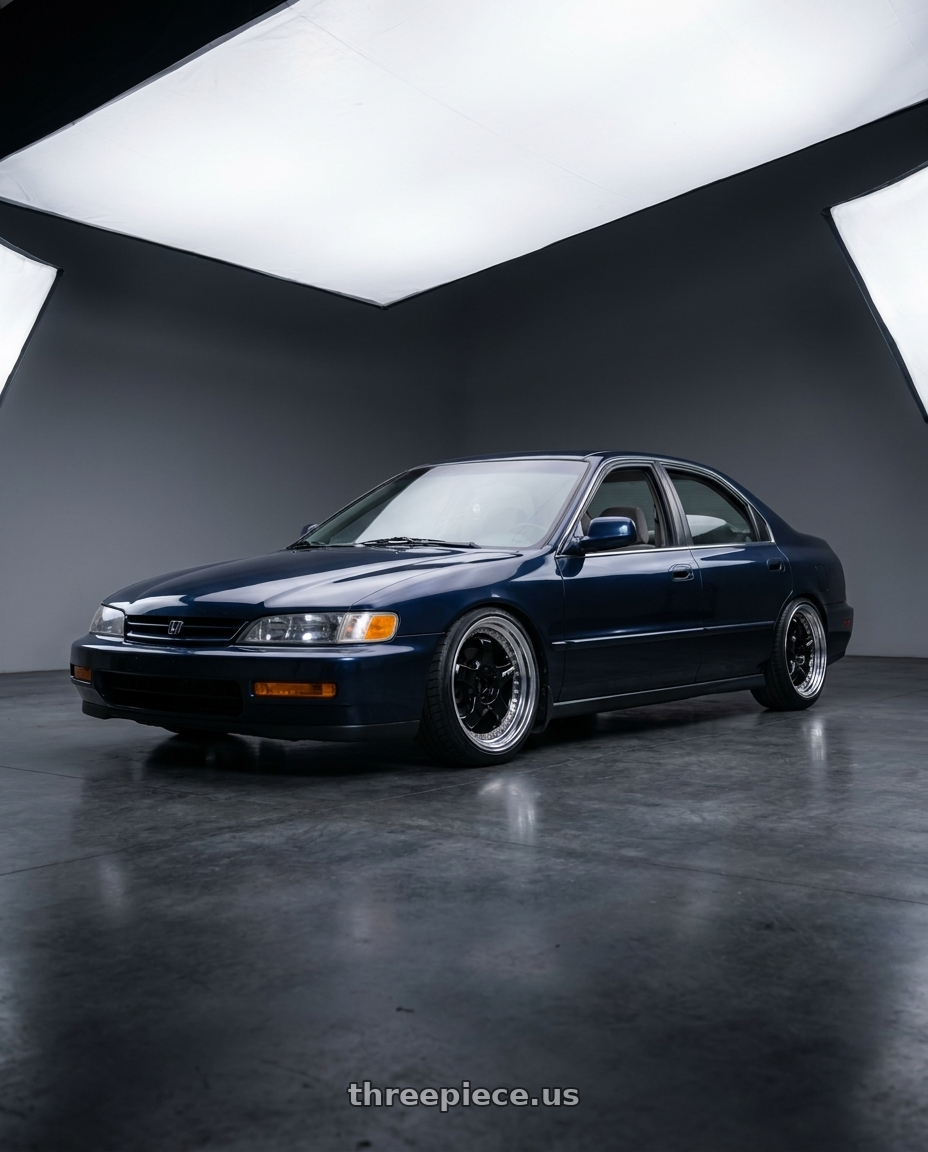 1995 honda accord lx with Work Meister S1 3P 4x114.3 17x7+36 W Disk Black wheels