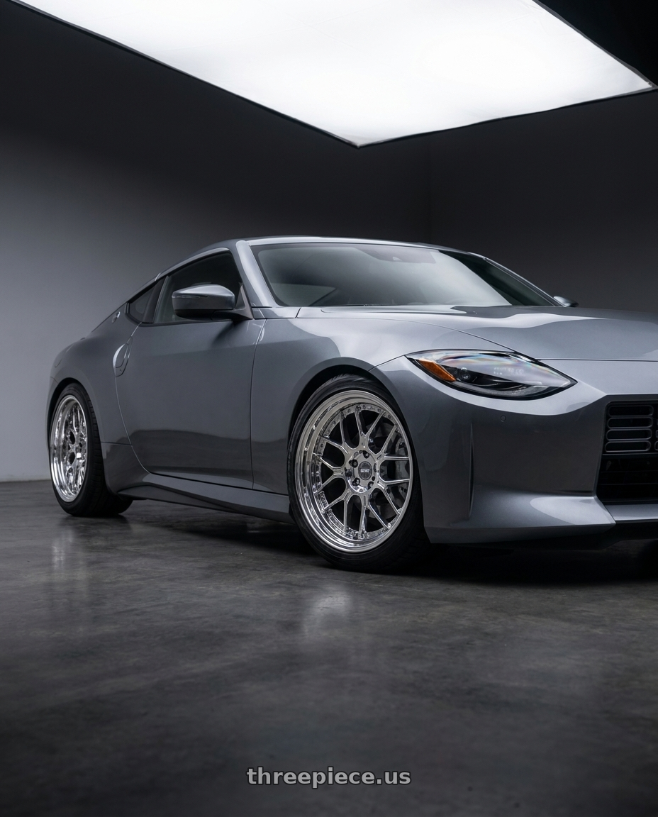 2025 Nissan Z sport with ESR Wheels CS18 5x114.3 18x9.5 +35 Vacuum Chrome wheels