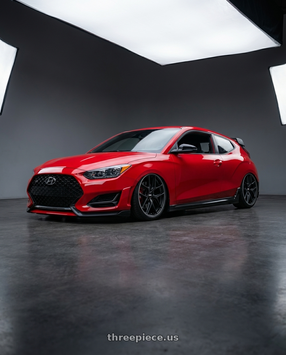 2022 Hyundai Veloster N with BBS CC-R 5x114.3 19x8.5+30 Satin Black wheels