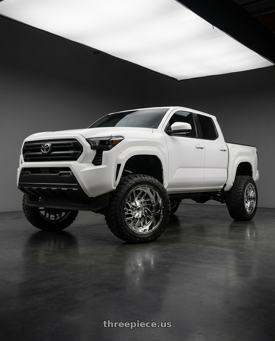 2024 Toyota tacoma 4th gen sr rwd with Fuel 2PC D210 TRITON 8X165.1 22X14 -70 CHROME PLATED wheels