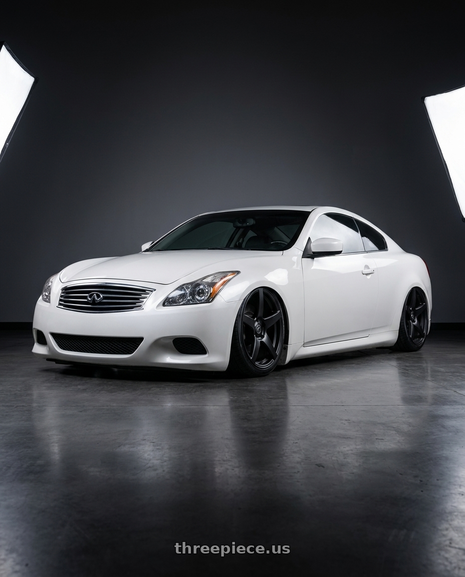 2014 Infiniti G37 Coupe with Forgestar CF5 5x114.3 19x10 +42 Satin Black wheels