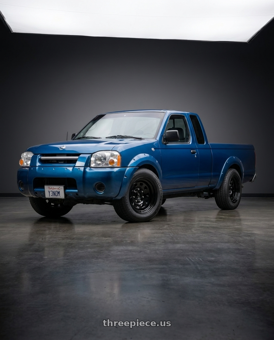 2002 Nissan Frontier with Vision HD 84H 6x139.7 15x7-6 Gloss Black wheels
