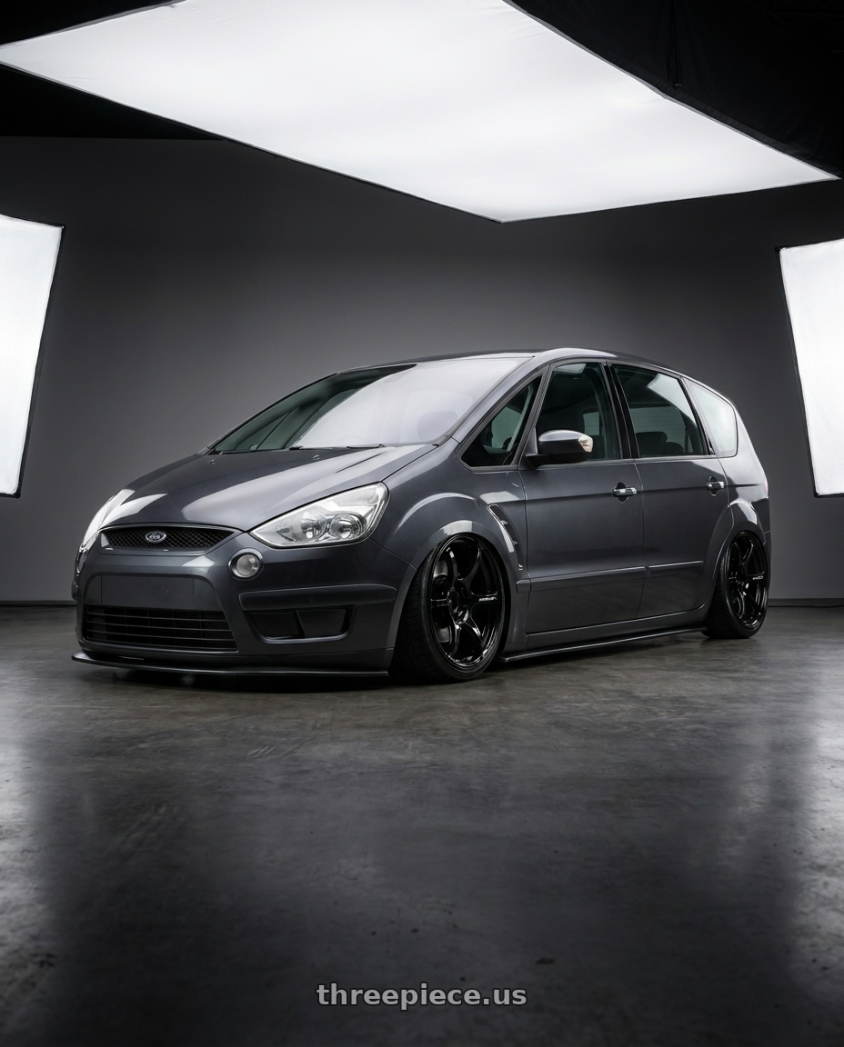 2008 Ford Imax with Advan RGIII 5x112 19x8.5+45 Gloss Black wheels