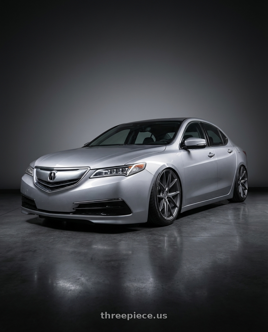 2019 Acura TLX with Niche 1PC M116 MISANO 5X114.3 20X9 +25 MATTE GUN METAL wheels
