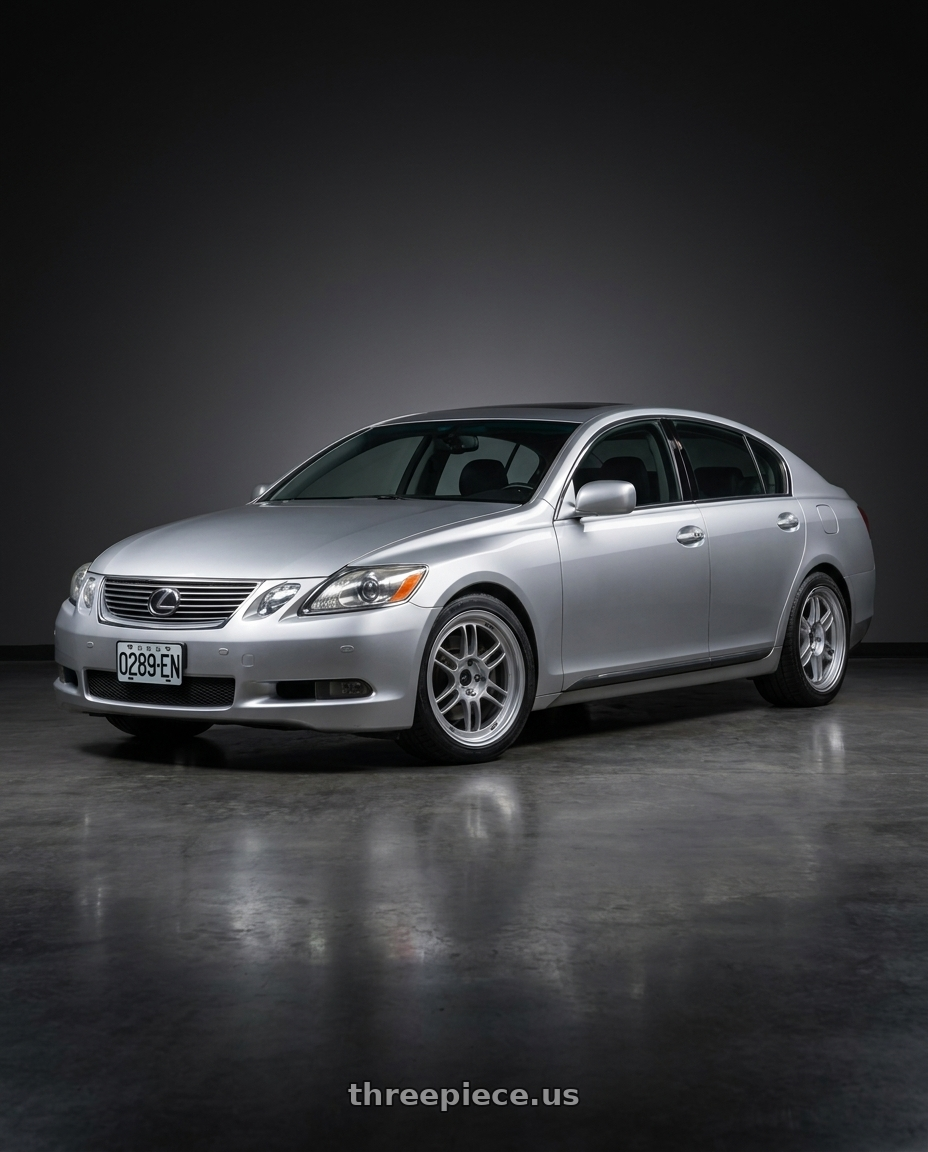 2006 Lexus gs300 with Enkei RPF1 5x120 18x8.5+40 Silver wheels