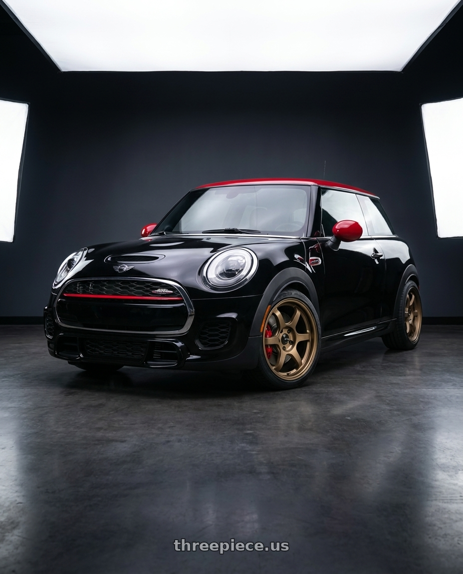 2017 mini John cooper works with Vors LT61 5x112 18x8.5 +35 Bronze wheels