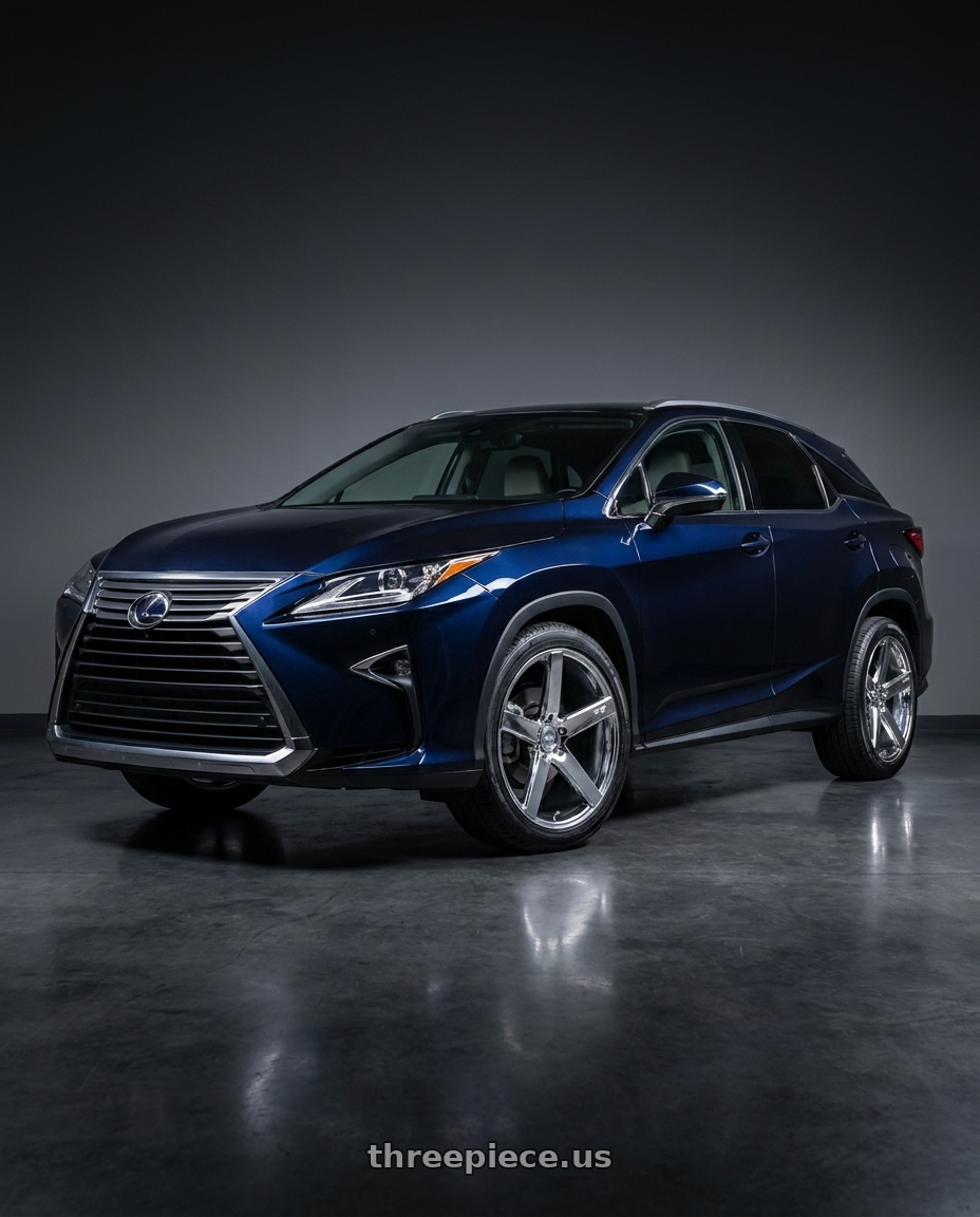 2017 lexus RX350 with Niche 1PC M132 MILAN 5X114.3 19X8.5 +35 CHROME PLATED wheels