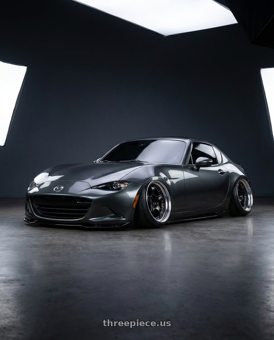 2020 Mazda Mx5 with SSR Professor SP1 4X100 18X8+31 HP Disk Black wheels