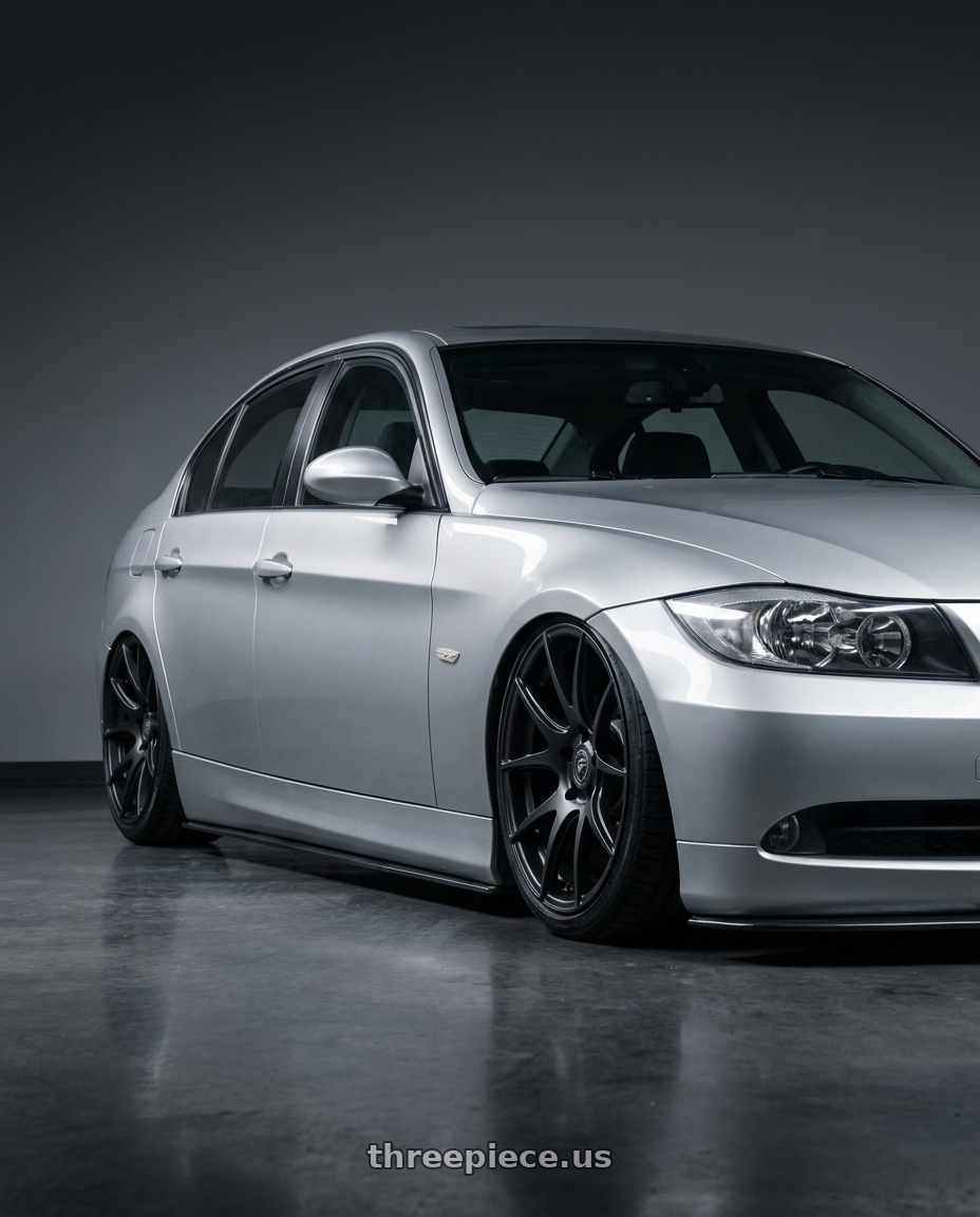 2012 BMW 3 Series E92 with Forgestar CF5V 5x120 19x9 +38 Satin Black wheels