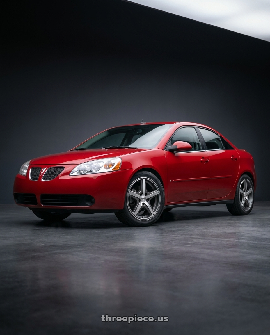 2008 Pontiac G6 GT with American Racing AR883 MAVERICK 5X110 16X7 +40 ANTHRACITE W/MACHINED FACE wheels