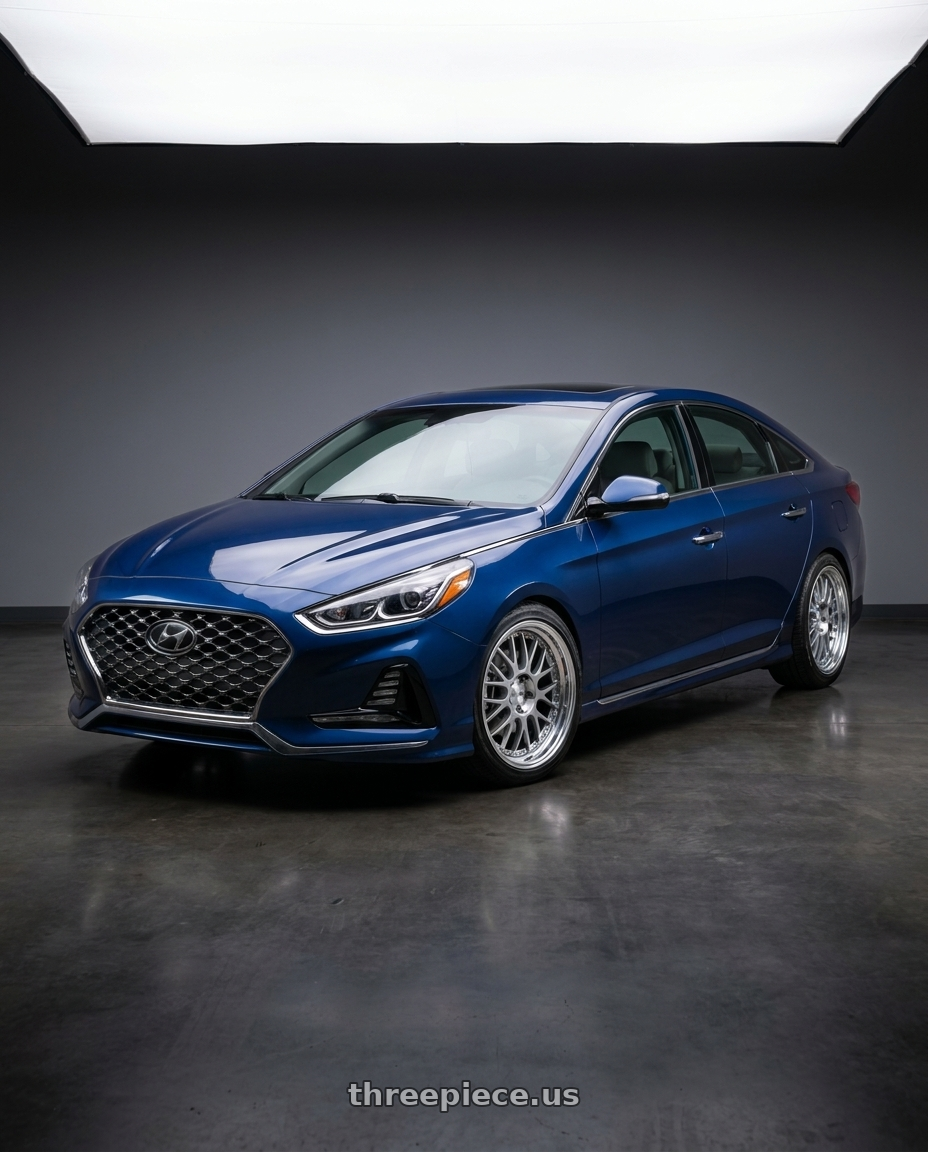 2018 Hyundai sonata limited 20 with SSR Professor MS1 5x114.3 19x10+11 NR Disk Silver wheels