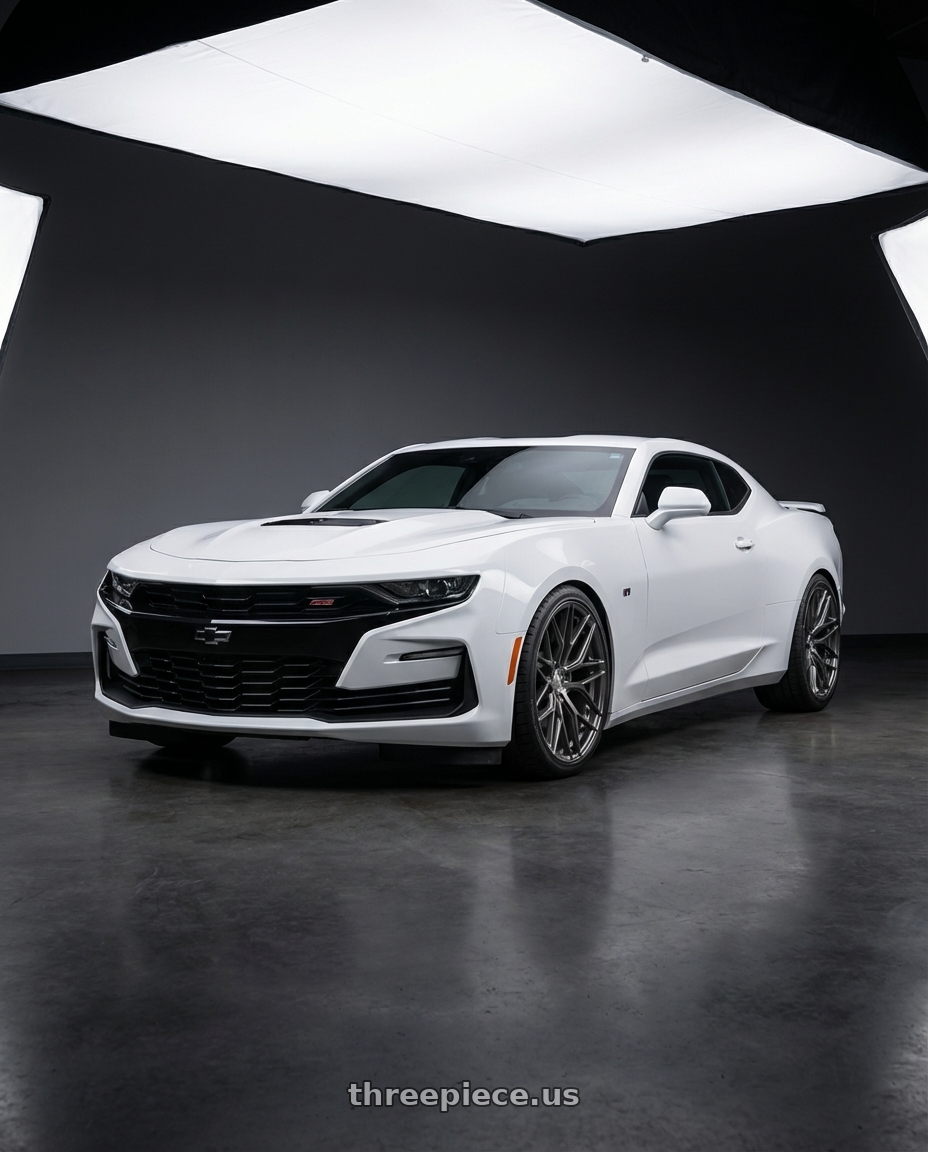 2022 Chevrolet Camaro with Avant Garde Wheels M520R 5X120 20x9 +38 Dark Graphite Metallic wheels