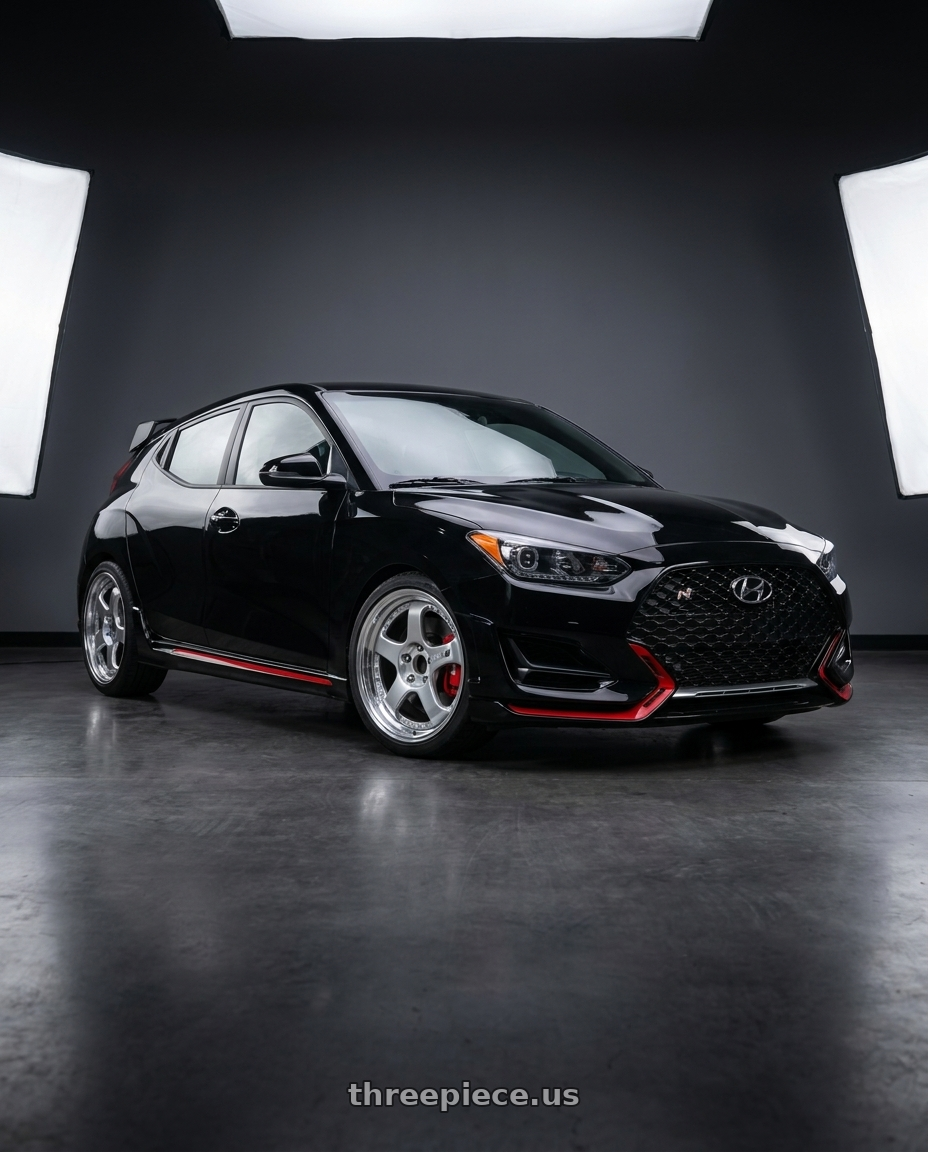 2019 Hyundai Veloster N with SSR Professor SP1 5x114.3 18X8.5+55 NR Disk Silver wheels