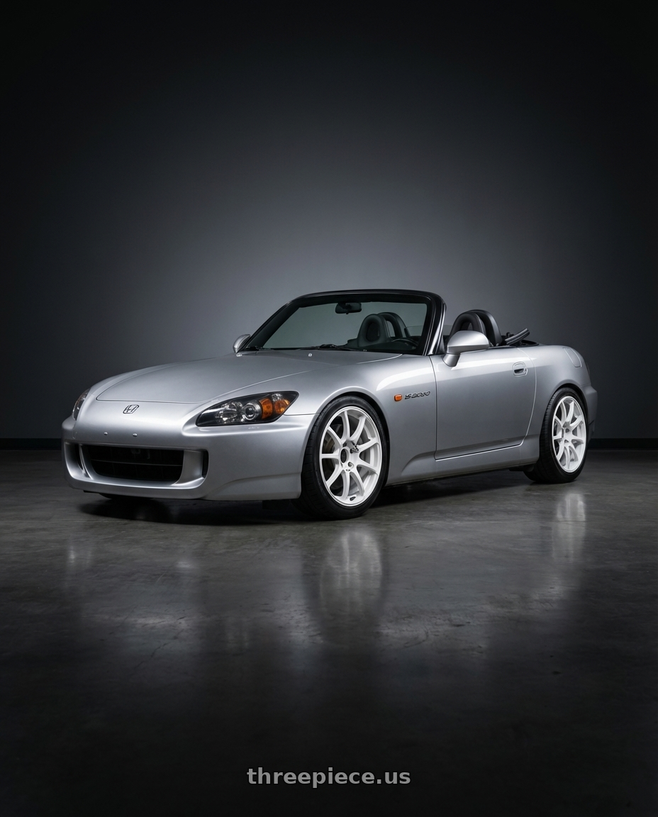2009 Honda S2000 with Advan RCIII 5x114.3 17x8+38 White wheels