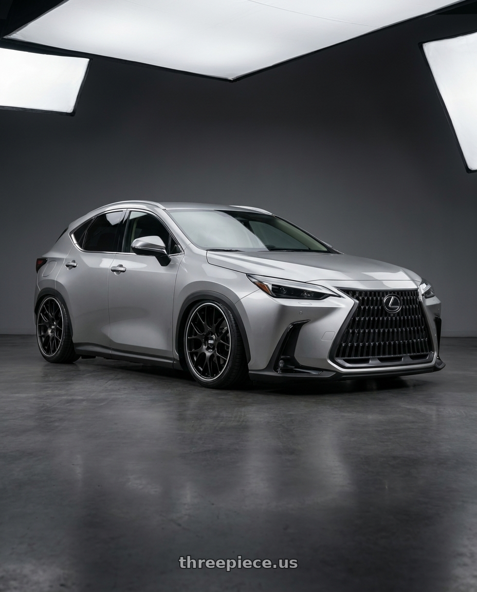 2025 Lexus nx with BBS CH-R 5x130 19x8.5 +51 Satin Black Polished Rim Protector wheels