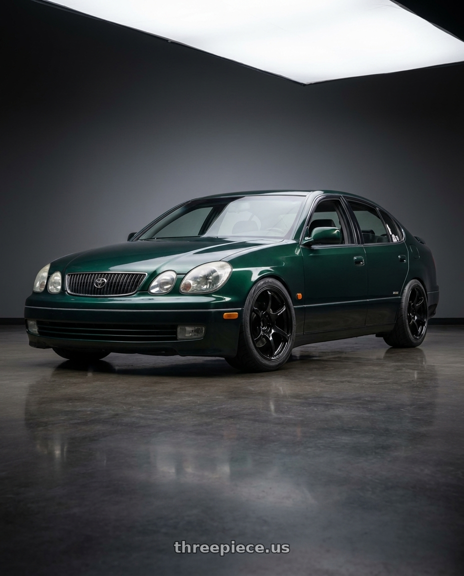 1998 toyota aristo with Advan RGIII 5x114.3 18x8.5+31 Gloss Black wheels