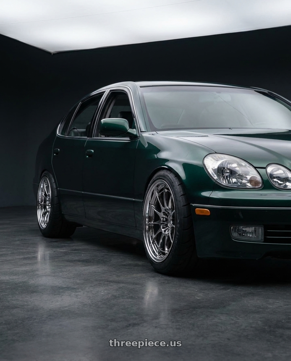 1998 toyota aristo with Enkei NT03+M 5x114.3 18x9.5+27 SBC wheels
