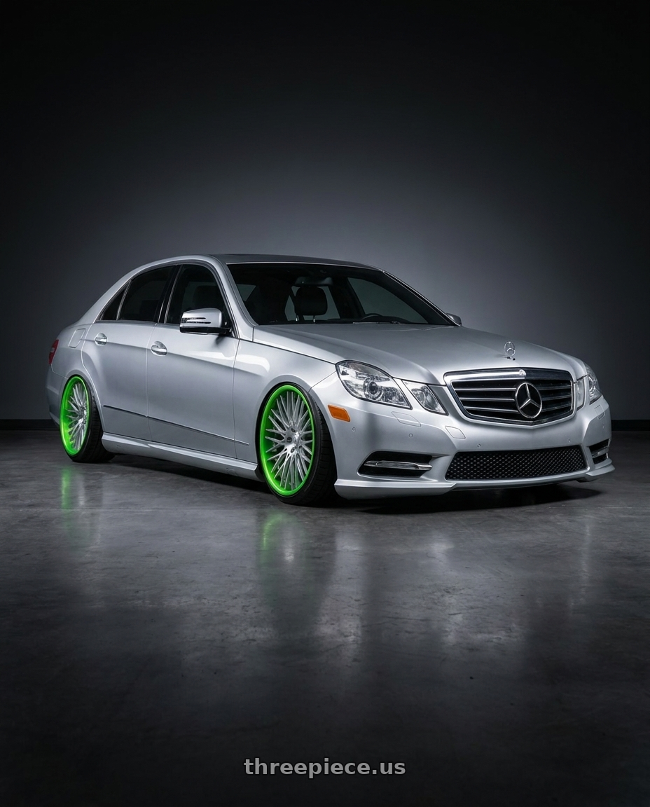 2012 Mercedes E550 with Asanti Forged CX857 5x120 22x9 +30 Brushed wheels