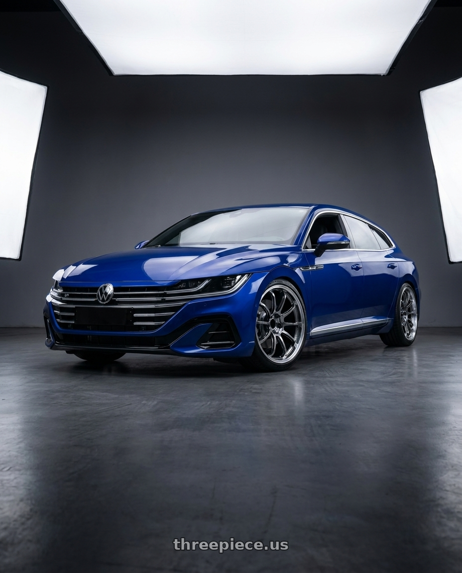 2023 Volkswagen Arteon shooting brake with Advan Racing RZ-DF2 5x112 20x9.0 +40 DIAMOND CUT & HYPER PLATINUM BLACK wheels