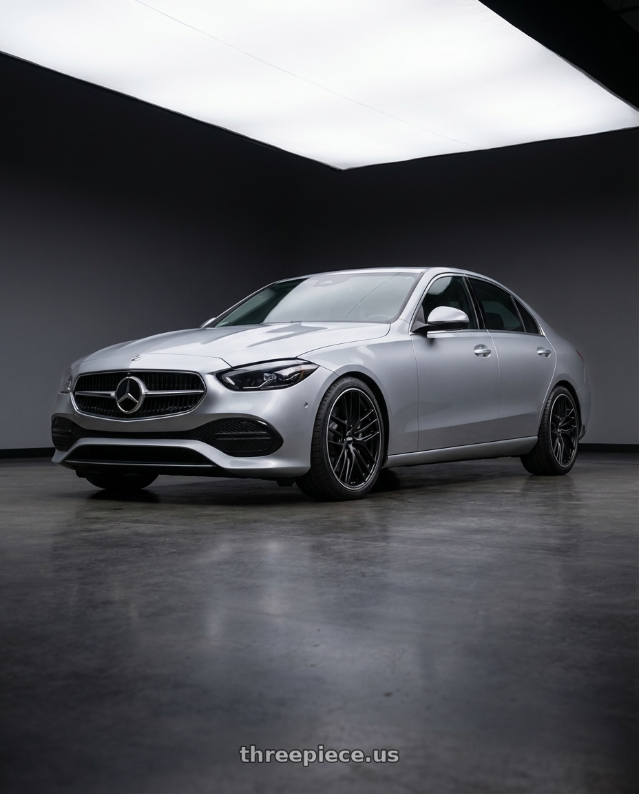 2022 Mercedes-Benz C-Class W206 with BBS CC-R 5x112 19x8.0+27 Satin Black wheels