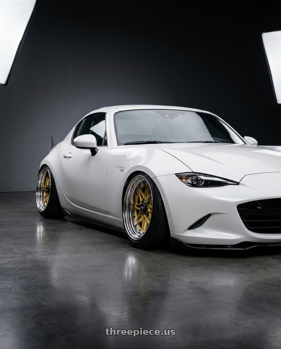 2025 MAZDA MX5 ND RF BY ITSDENNY.NINES with WORK Equip 03 4x100 15x11.5 -12 GOLD wheels