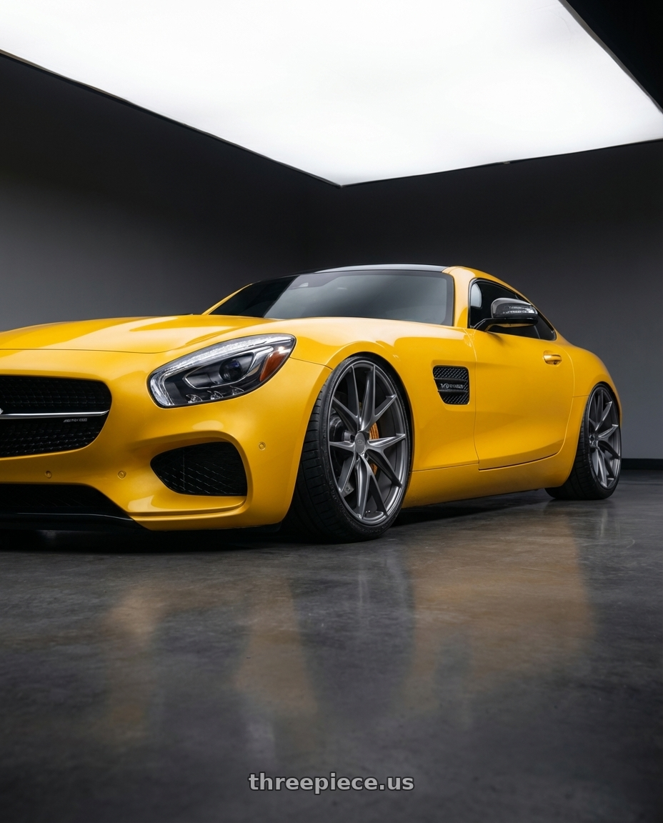 2019 Mercedes-Benz AMG GT with Niche 1PC M116 MISANO 5X112 20X10 +40 MATTE GUN METAL wheels