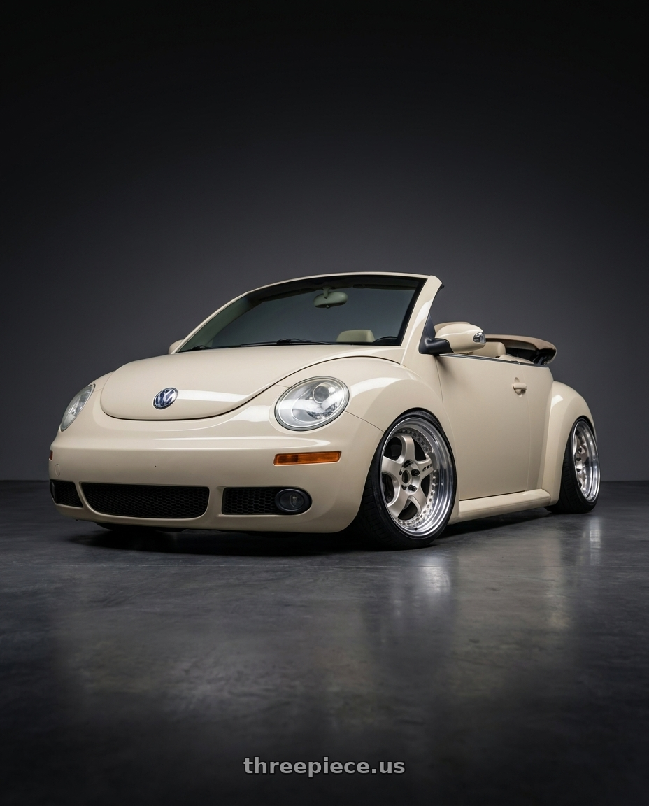 2006 vw beetle with Work Meister S1 3P 5x100 18x8.5+35 L Disk Bright Buff Finish wheels