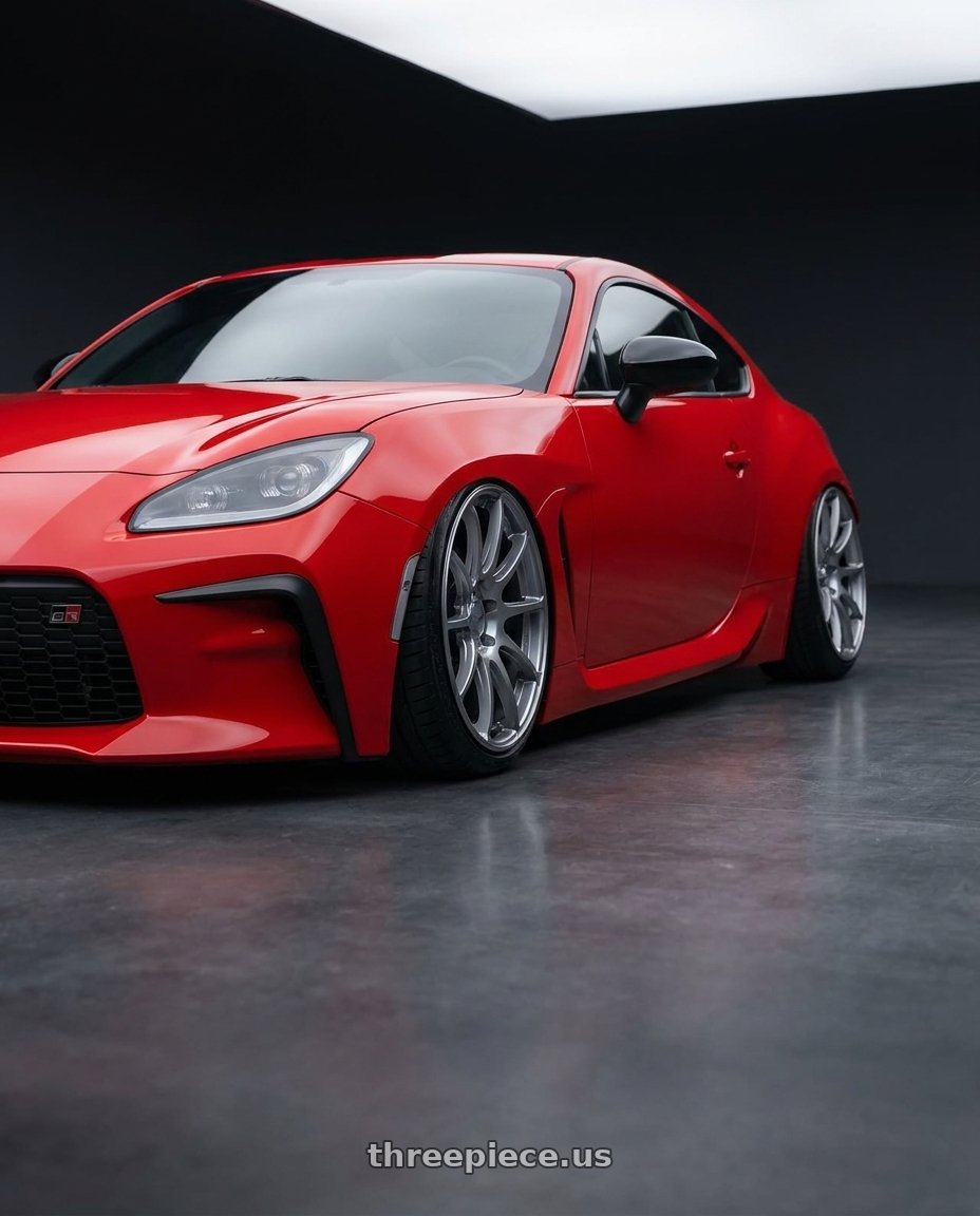 2024 Toyota GR86 with Ssr Gtv02 5x114.3 18x8.5+40  GLARE SILVER wheels