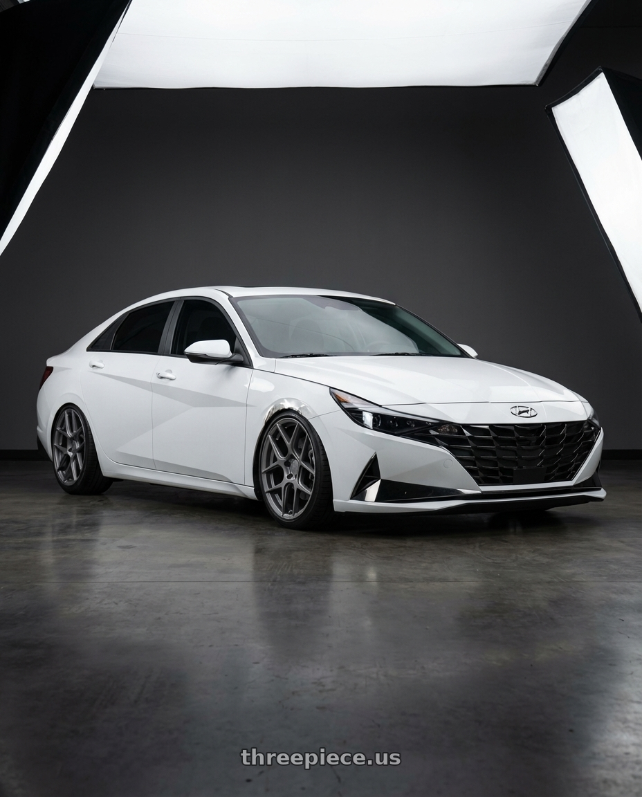 2024 Hyundai Elantra N with Aodhan AFF2 5x114.3 19x8.5+35 Matte Gray wheels