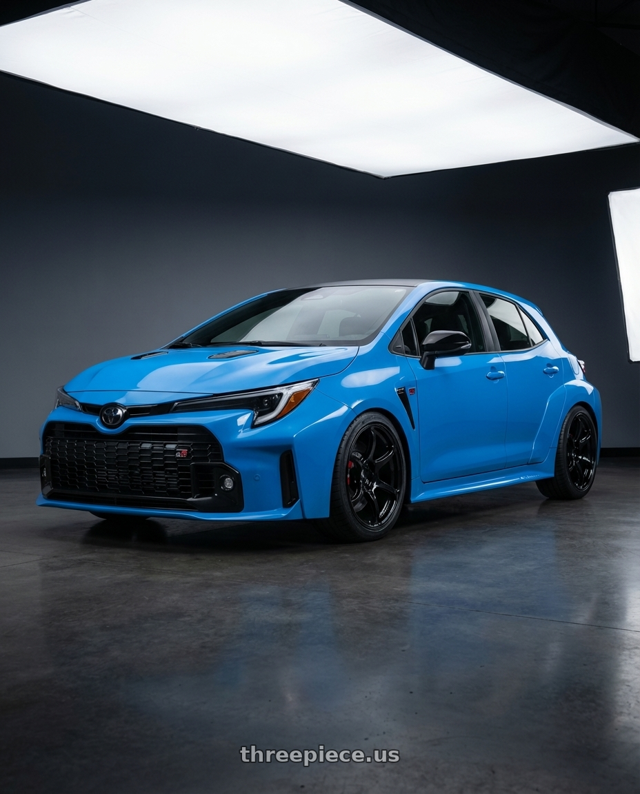 2024 Toyota GR Corolla with Advan RGIII 5x114.3 18x9.0+25 Gloss Black wheels