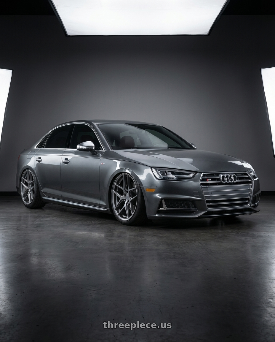 2015 Audi S4 B8.5 with Aodhan AFF2 5x112 19x8.5+35 Matte Gray wheels