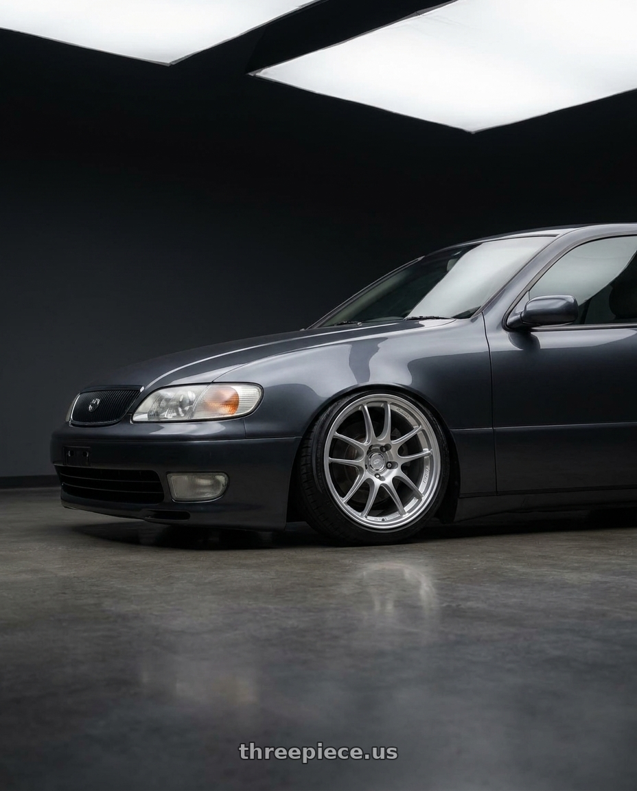 1997 Toyota aristo v300 with Enkei PF01 5x114.3 18x8.5+48 Silver wheels