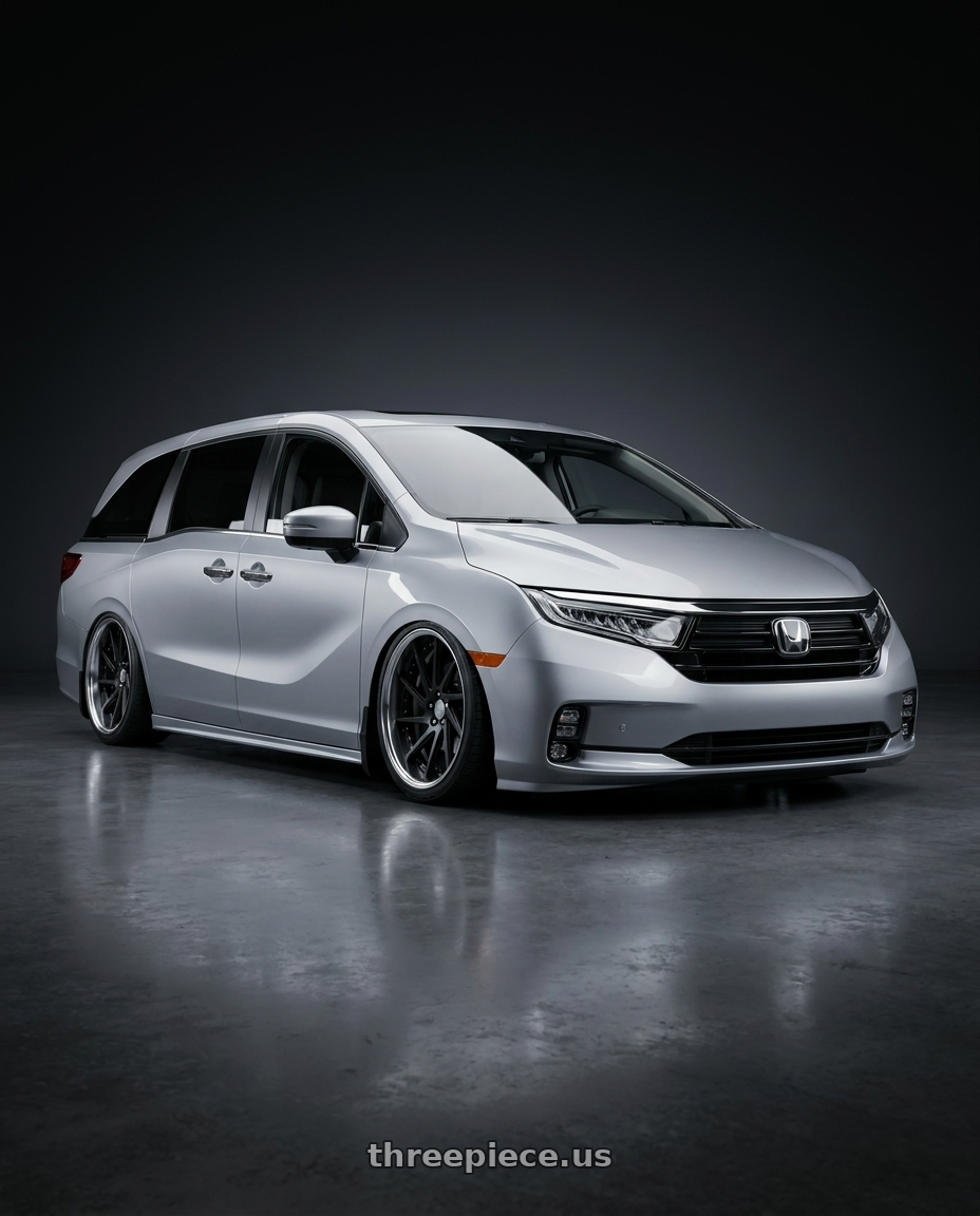 2024 Honda Odyssey  with Work Gnosis Cvs 5x120 20x8+38 O Disk Matte Black wheels