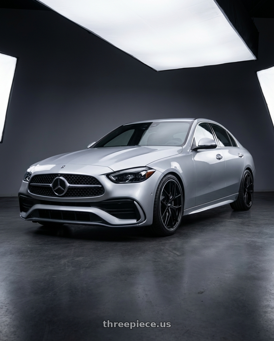 2022 Mercedes-Benz C-Class W206 with BBS CC-R 5x112 19x8.0+27 Satin Black wheels