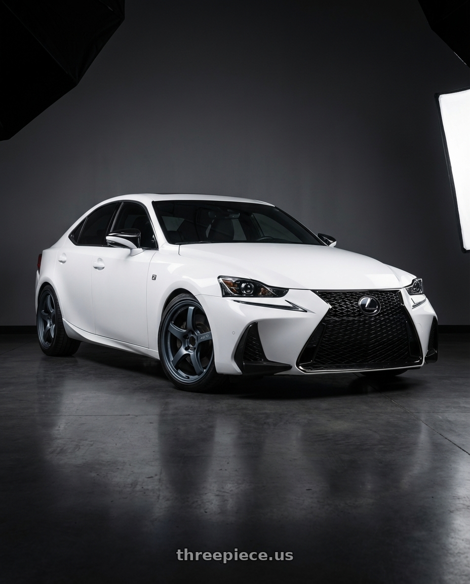 2018 Lexus IS 350 F Sport with Gram Lights 57CR 5x114.3 19x9.5+35 Gunblue II wheels